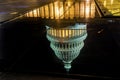 US Capitol Reflection North Side Night Stars Washington DC Royalty Free Stock Photo