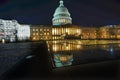 US Capitol Reflection North Side Night Stars Washington DC Royalty Free Stock Photo