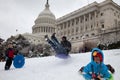 US Capitol snow sled