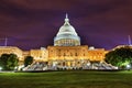 US Capitol South Side Construction Night Stars Washington DC