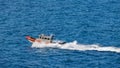 US Coast Guard boat providing security, Kay West, Florida Royalty Free Stock Photo