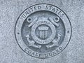 US Coast Guard Carved Logo at the Memorial to South Carolina Veterans of the United States Armed Forces