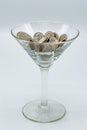 US Coins in Martini Glass 2