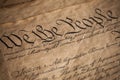 US Constitution Royalty Free Stock Photo