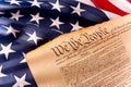 US Constitution - We The People Royalty Free Stock Photo