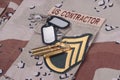 Us contractor concept Royalty Free Stock Photo