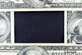 US Currency One Hundred Dollar Bill Frame. Royalty Free Stock Photo