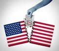 US Divided Vote Royalty Free Stock Photo