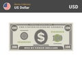 100 US Dollar bill. American money banknote.