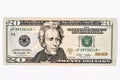 20 US dollar bill Royalty Free Stock Photo