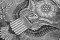 US Dollar Macro Detail Eagle Seal Royalty Free Stock Photo