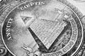 US Dollar Macro Detail Pyramid Royalty Free Stock Photo