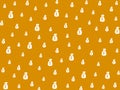 US dollar pattern motif on orange color background. Royalty Free Stock Photo