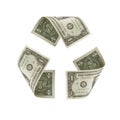 US Dollar Recycle Symbol