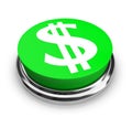 US Dollar Symbol - Button Royalty Free Stock Photo