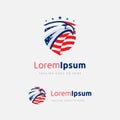 US Eagle Logo, American Eagle logo design. Royalty Free Stock Photo