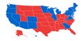 US election results map