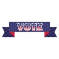 us elections banner. Vector illustration decorative design