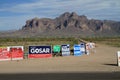 US elections:posters at a road crossing