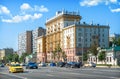 US Embassy and taxi, Novinsky Boulevard, Moscow