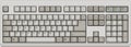 US English qwerty computer keyboard. Grey