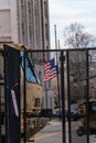 US Federal Building full of national guards in Washington DC