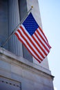 US Flag on Justice Department Royalty Free Stock Photo