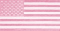 US Flag. Light Pink Tinted Background. Patriotic Backdrop. Pale Red-violet Stars And Stripes. American Independence Day. The