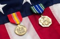 US Flag Military Medals Royalty Free Stock Photo