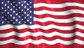 US flag waving in the wind american USA Royalty Free Stock Photo