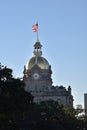 Golden dome of Savannah City Hall Royalty Free Stock Photo