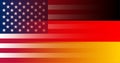 US and Germany flag in gradient superimposition. Vector