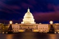 Dome of US Congress Senate Capitol Hill building in the sunset evening Royalty Free Stock Photo