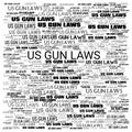US Gun Laws Header Background Text Illustration Royalty Free Stock Photo