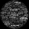 US GUN Laws Header Background Text Illustration Royalty Free Stock Photo