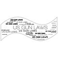 US Gun Laws Header Background Text Illustration Royalty Free Stock Photo