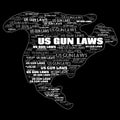 US Gun Laws Header Background Text Illustration Royalty Free Stock Photo