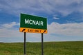 US Highway Exit Sign for Mcnair Royalty Free Stock Photo