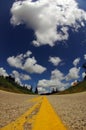 US interstate road Royalty Free Stock Photo