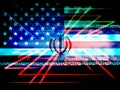 Us Iran Conflict And Sanctions Or Agreement - 2d Illustration