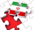 Us Iran Conflict And Sanctions Or Meeting - 3d Illustration