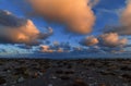 Black Sand Beach in Iceland Royalty Free Stock Photo