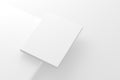 US Letter Softcover Book Cover White Blank Mockup