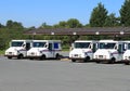 US Mail Trucks Royalty Free Stock Photo