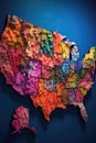 us map with colorful state abbreviations