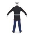 US Marine Corps Parade Uniform model Isolated on White Background 3D Illustration Royalty Free Stock Photo