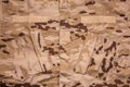 US marine desert marpat digital camouflage fabric texture back. Close-up of a fragment of a military uniform