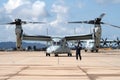 US Marines Bell Boeing V-22 Osprey plane