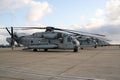 US Marines CH-53E Super Stallion military helicopter on it's homebase at Miramar Air Station. California, USA - October 15,