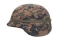 Us marines kevlar helmet with camouflage cover